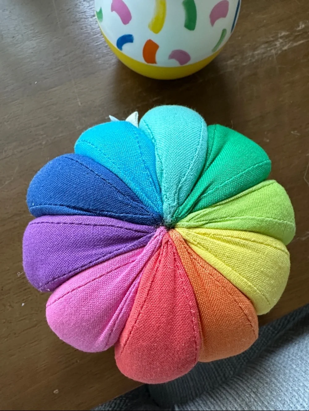 Lovevery Rainbow Soft Plush Ball and Wobbler - From the Senser set